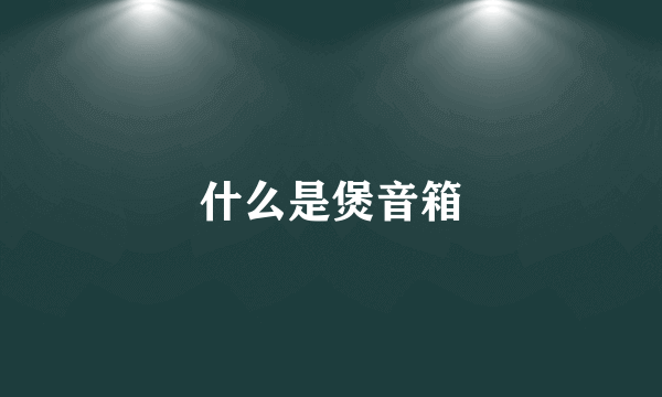 什么是煲音箱