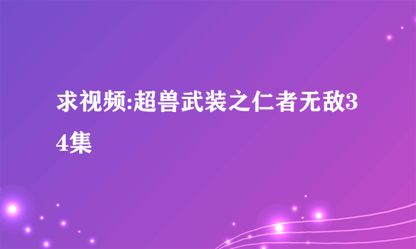 求视频:超兽武装之仁者无敌34集