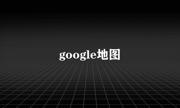 google地图